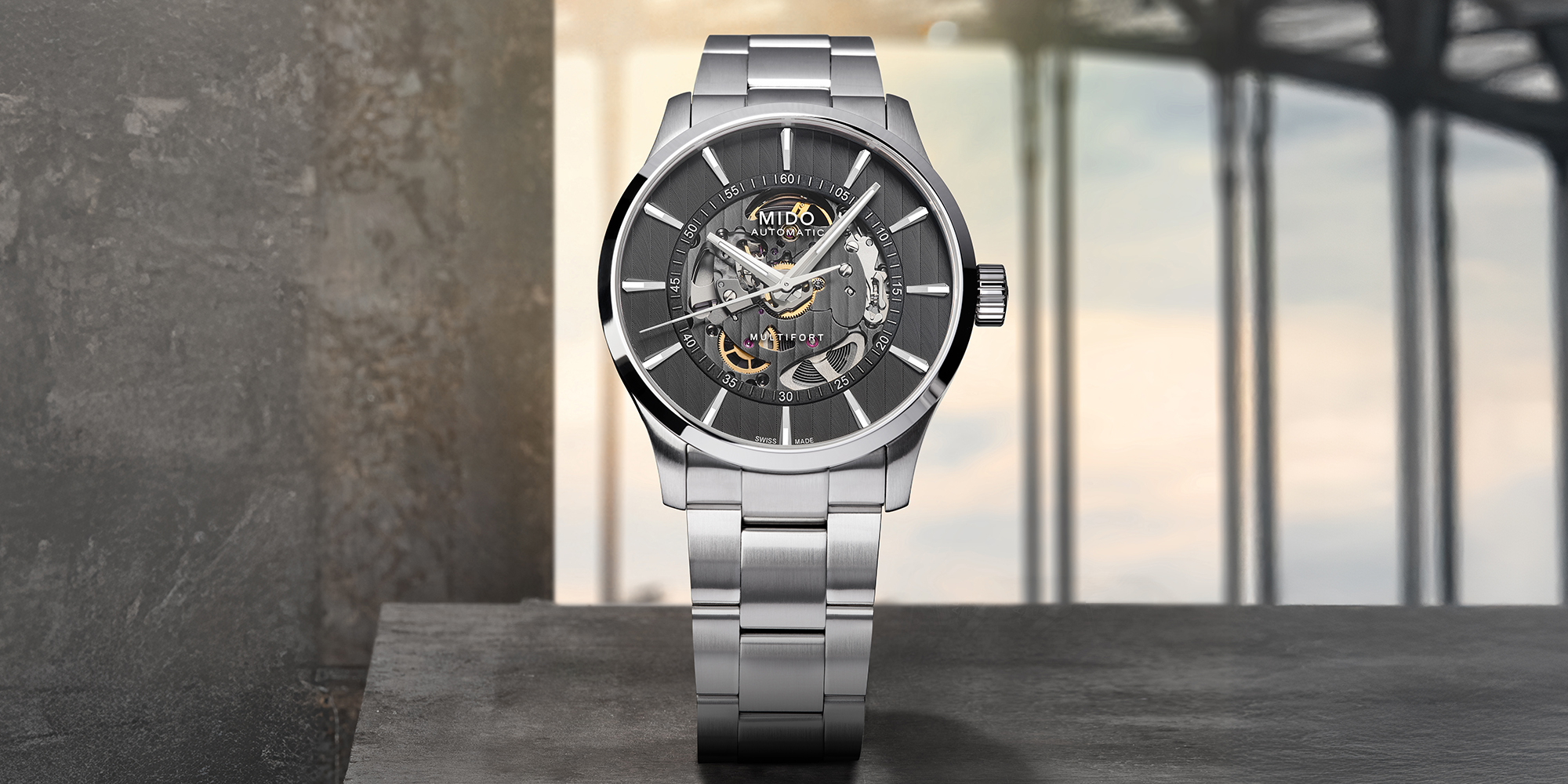 舵手系列镂空款长动能腕表