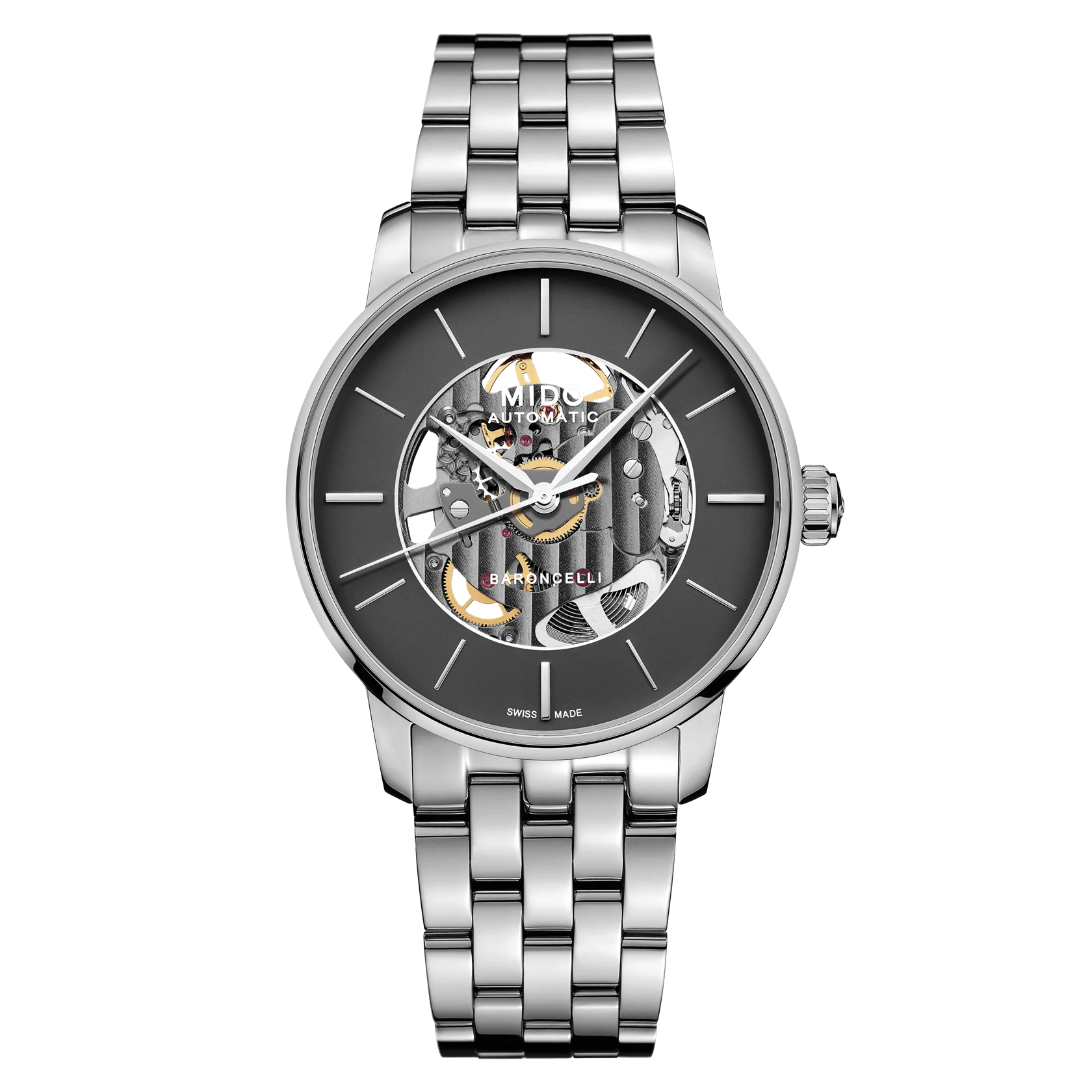 贝伦赛丽系列镂空印记款长动能男士腕表