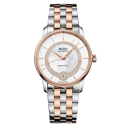 贝伦赛丽系列华彩款珍珠贝母真钻女士腕表