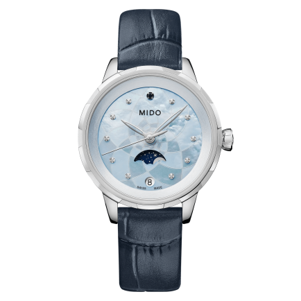 花淅系列月相腕表-水湖蓝