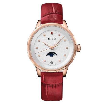 花淅系列月相腕表-复古红